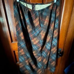 Elementz 1X Multicolor Plaid A-Line Skirt